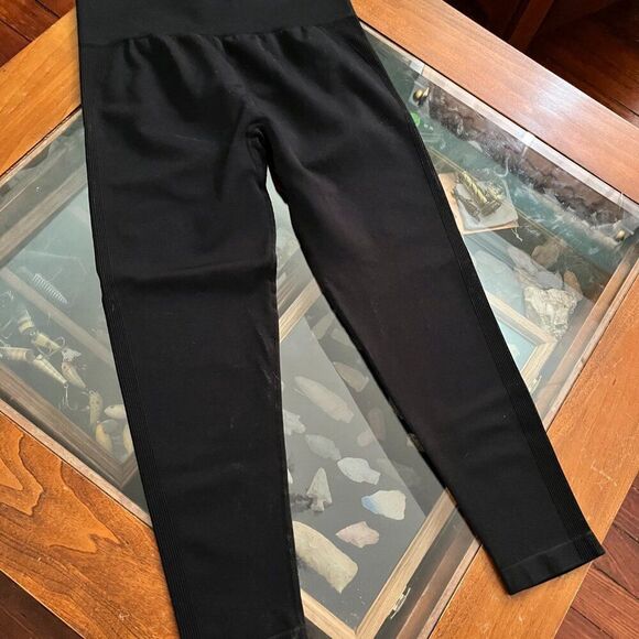 NEW Black Workout Leggings Women Gym Scrunch Butt Lifting Seamless Leggings XXL - Picture 8 of 10